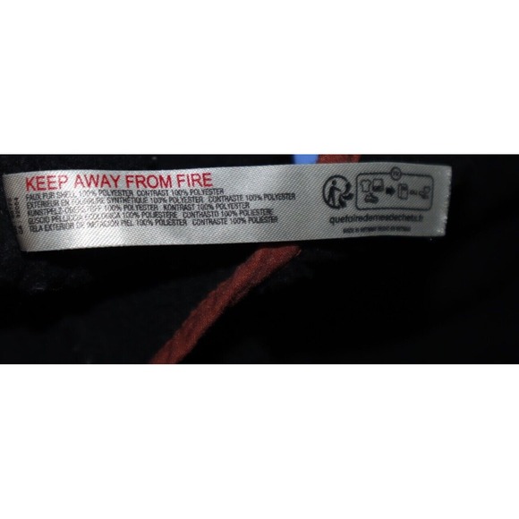 Free People Jacket Women Medium Black FP Movement Hit The Slopes Fleece Shawl - Picture 7 of 8